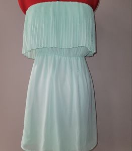 NWT Everly mint green strapless dress medium